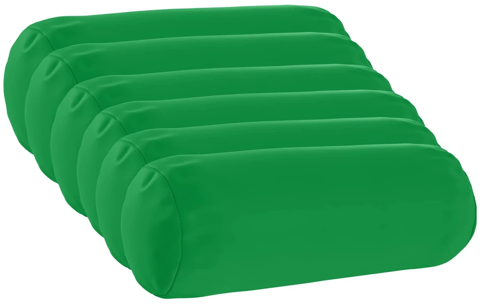 Pagalvėlės užvalkalas 6 pcs HEERLEN Žalia Ø 15 x 40 cm
