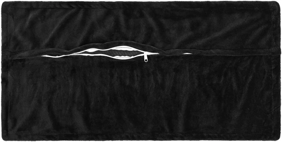 Pagalvėlės užvalkalas 6 pcs HOUTEN Juoda 40 x 80 cm Flanelė