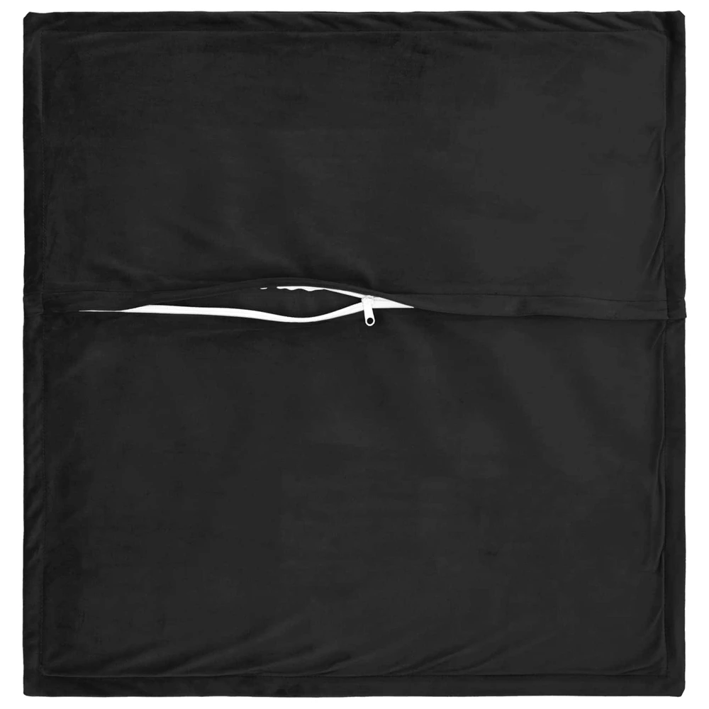 Pagalvėlės užvalkalas 6 pcs HOUTEN Juoda 65 x 65 cm Aksomas