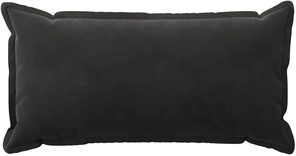 Pagalvėlės užvalkalas 6 pcs HOUTEN Juoda 40 x 80 cm Aksomas