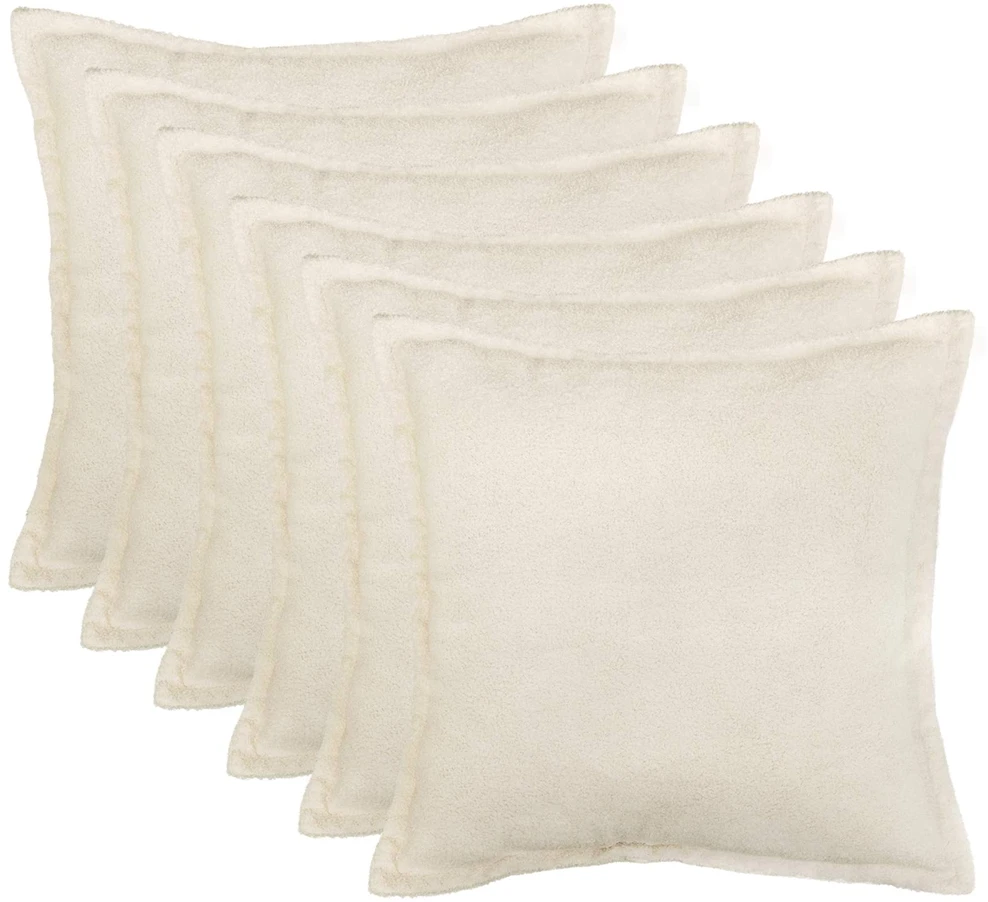 Pagalvėlės užvalkalas 6 pcs HOUTEN Kreminė 55 x 55 cm Bouclé