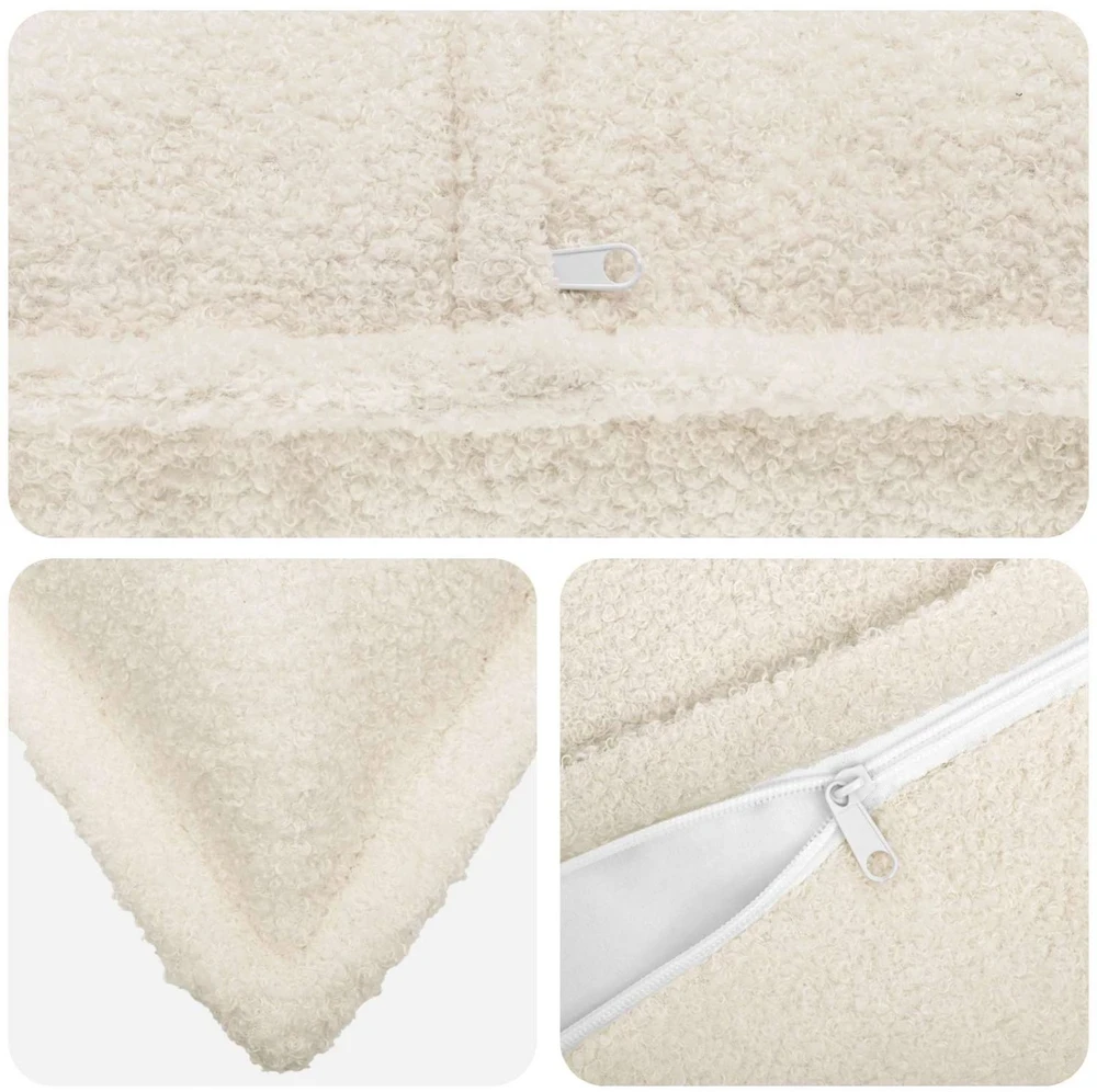 Pagalvėlės užvalkalas 6 pcs HOUTEN Kreminė 40 x 60 cm Bouclé