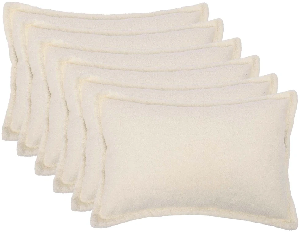 Pagalvėlės užvalkalas 6 pcs HOUTEN Kreminė 40 x 60 cm Bouclé