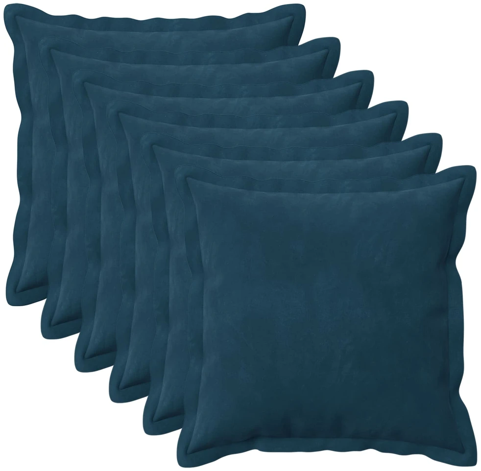 Pagalvėlės užvalkalas 6 pcs HOUTEN Mėlyna 30 x 30 cm Aksomas