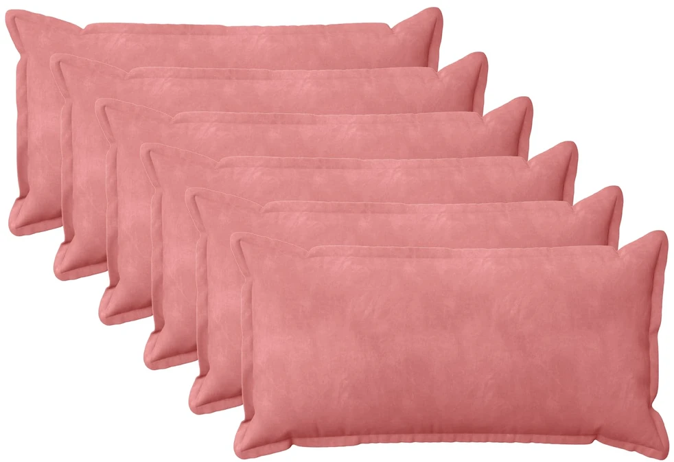 Pagalvėlės užvalkalas 6 pcs HOUTEN Rožinė 40 x 70 cm Aksomas
