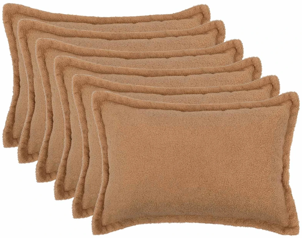 Pagalvėlės užvalkalas 6 pcs HOUTEN Smėlio 50 x 75 cm Bouclé