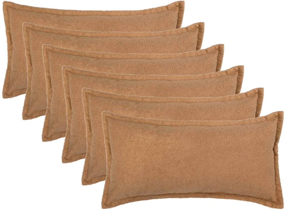 Pagalvėlės užvalkalas 6 pcs HOUTEN Smėlio 40 x 70 cm Bouclé