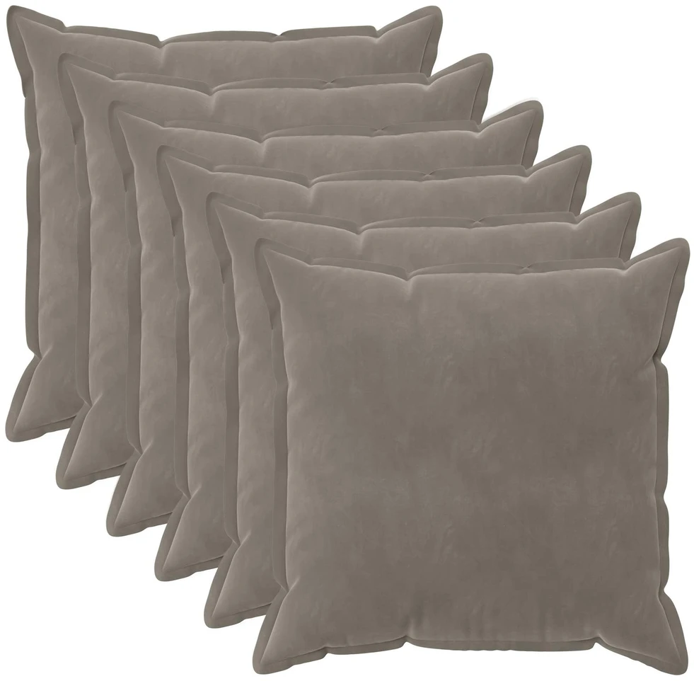 Pagalvėlės užvalkalas 6 pcs HOUTEN Šviesiai pilka 65 x 65 cm