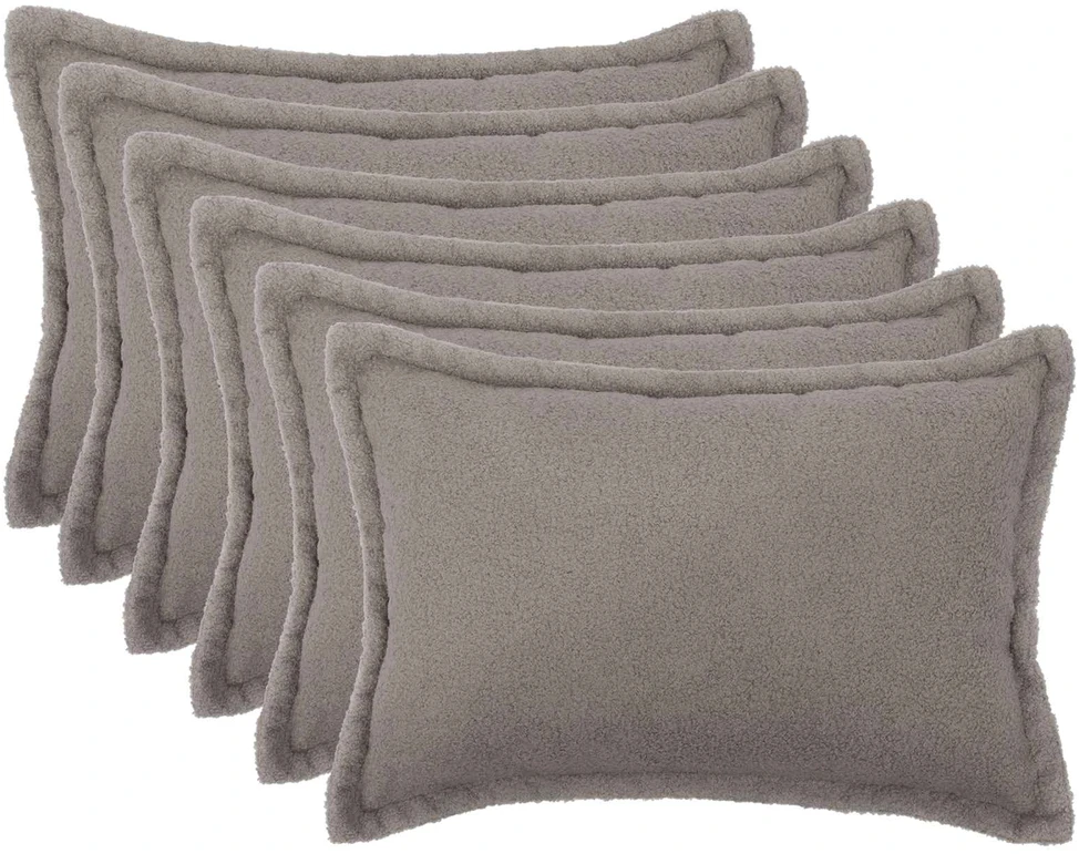 Pagalvėlės užvalkalas 6 pcs HOUTEN Šviesiai pilka 50 x 75 cm