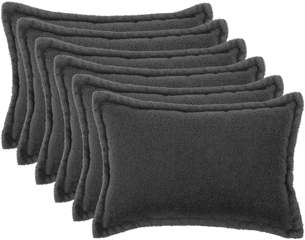 Pagalvėlės užvalkalas 6 pcs HOUTEN Tamsiai pilka 40 x 60 cm