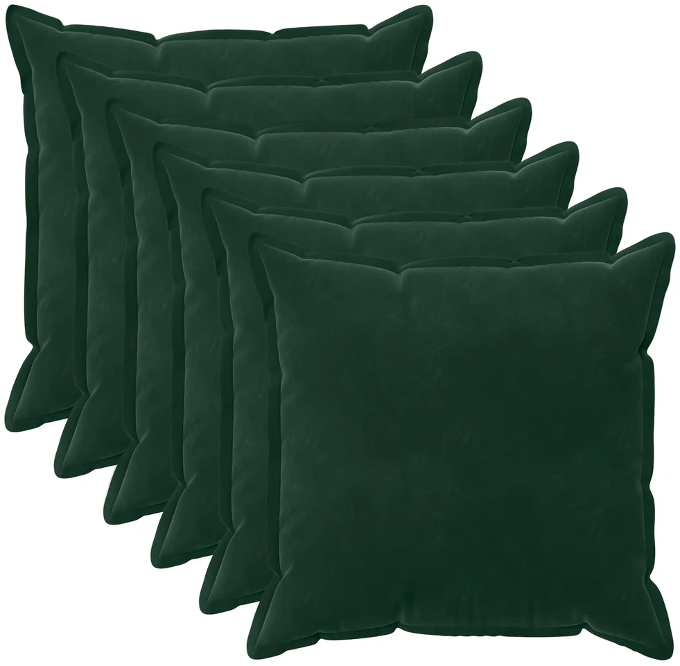 Pagalvėlės užvalkalas 6 pcs HOUTEN Tamsiai žalia 55 x 55 cm