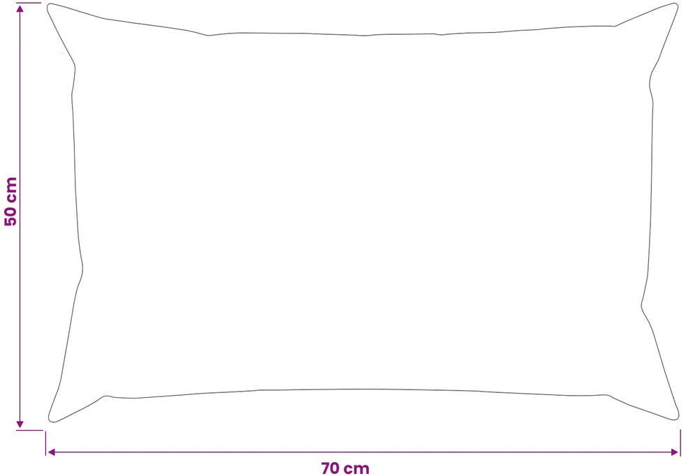 Pagalvėlės užvalkalas 6 vnt. HEERLEN Šviesiai rudas 50 x 70 cm