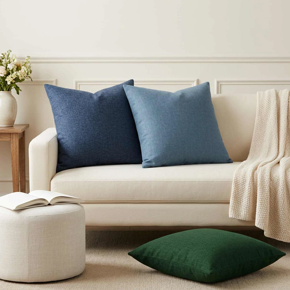 Pagalvėlės užvalkalas 6 vnt. HEERLEN Tamsiai žalia 50 x 50 cm