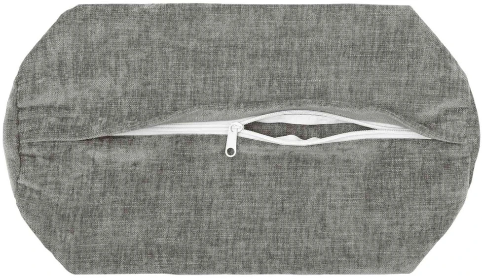 Pagalvėlės užvalkalas 6 vnt. HEERLEN Tamsiai pilka Ø 15 x 40 cm