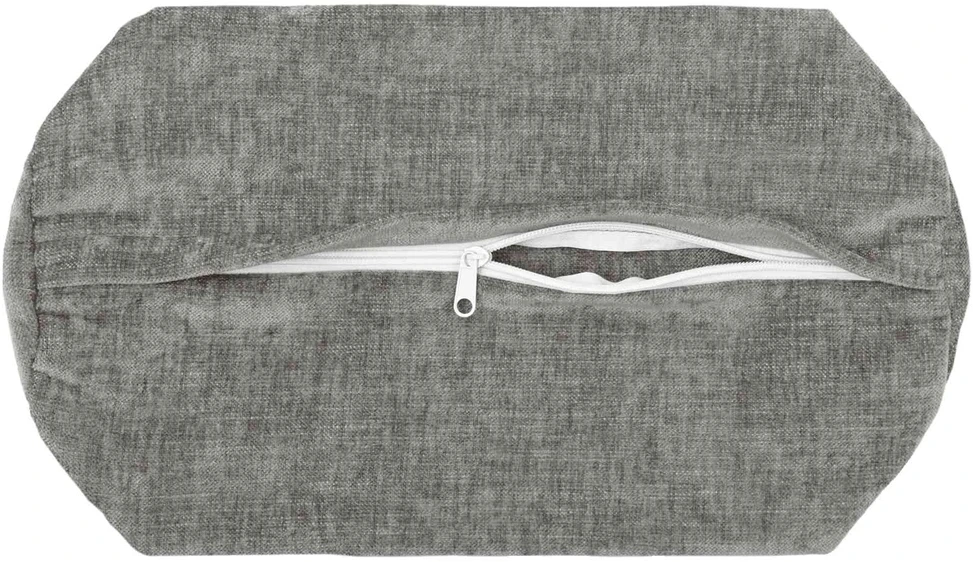 Pagalvėlės užvalkalas 6 vnt. HEERLEN Tamsiai pilka Ø 15 x 40 cm