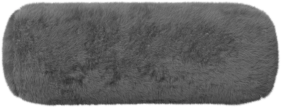Pagalvėlės užvalkalas 6 vnt. HEERLEN Tamsiai pilka Ø 15 x 40 cm
