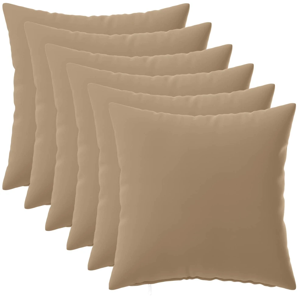 Pagalvėlės užvalkalas 6 vnt. HEERLEN Taupe 30 x 30 cm