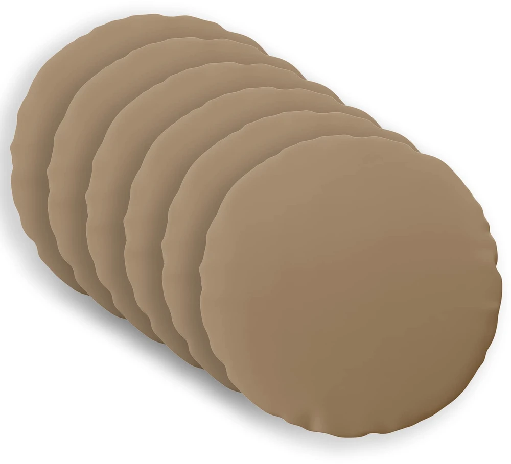 Pagalvėlės užvalkalas 6 vnt. HEERLEN Taupe Ø 50 cm Poliesteris