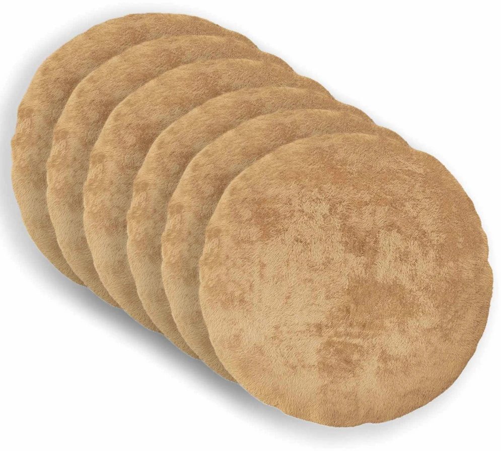 Pagalvėlės užvalkalas 6 vnt. HEERLEN Taupe Ø 60 cm