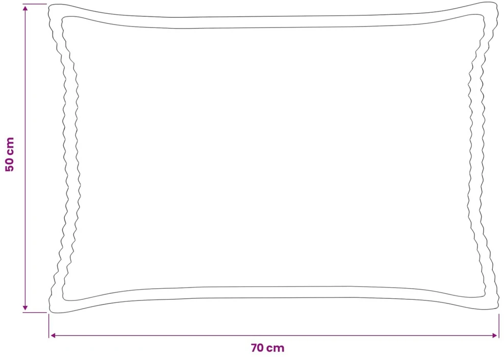 Pagalvėlės užvalkalas 6 vnt. HOUTEN Antracito 50 x 70 cm