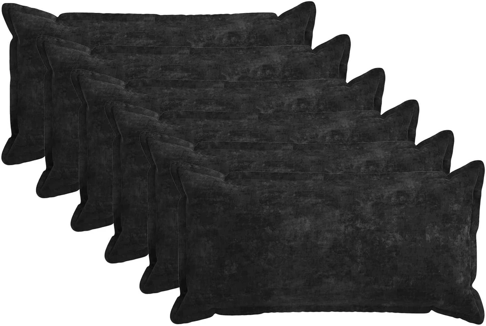 Pagalvėlės užvalkalas 6 vnt. HOUTEN Antracito 40 x 80 cm