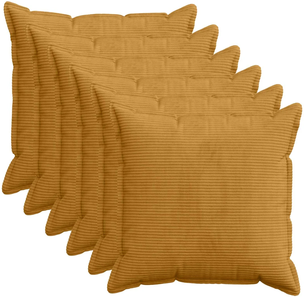 Pagalvėlės užvalkalas 6 vnt. HOUTEN Geltona 60 x 60 cm