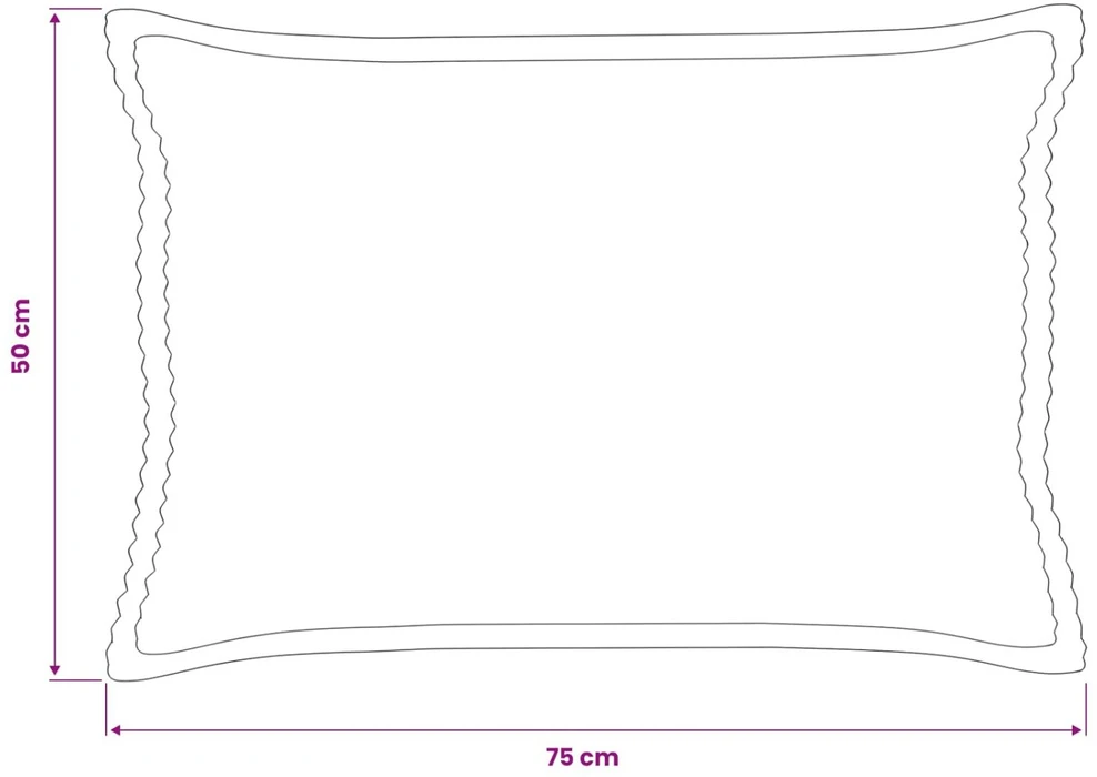 Pagalvėlės užvalkalas 6 vnt. HOUTEN Geltona 50 x 75 cm