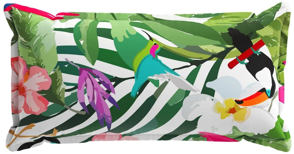 Pagalvėlės užvalkalas 6 vnt. HOUTEN Juoda 40 x 80 cm