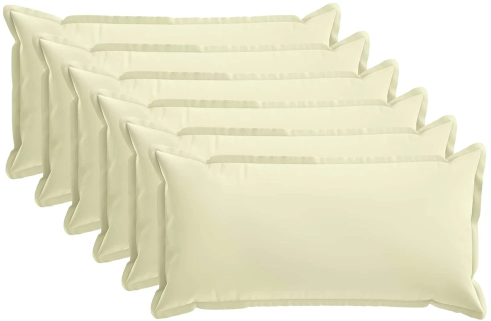 Pagalvėlės užvalkalas 6 vnt. HOUTEN Kreminė 40 x 80 cm
