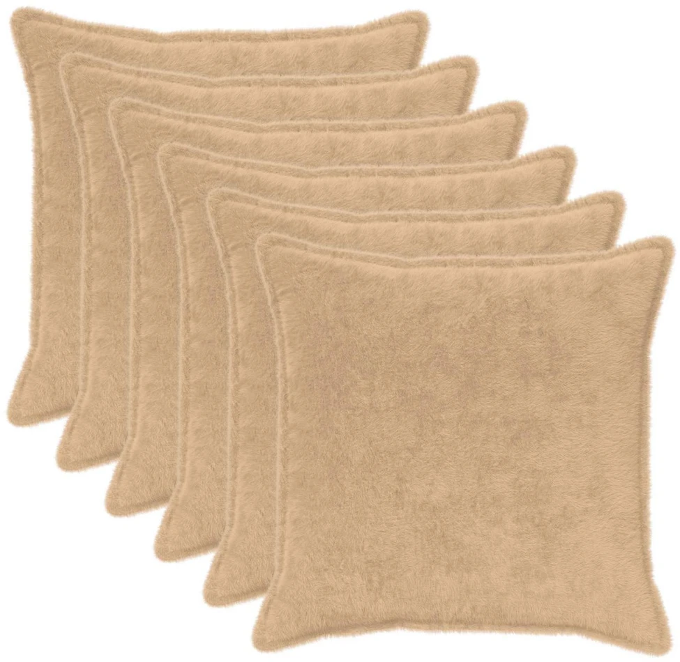 Pagalvėlės užvalkalas 6 vnt. HOUTEN Kreminė 70 x 70 cm