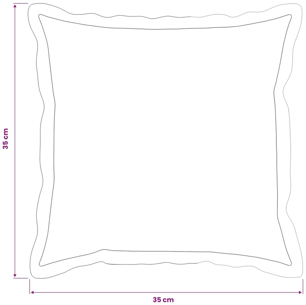 Pagalvėlės užvalkalas 6 vnt. HOUTEN Lapų dizainas 35 x 35 cm