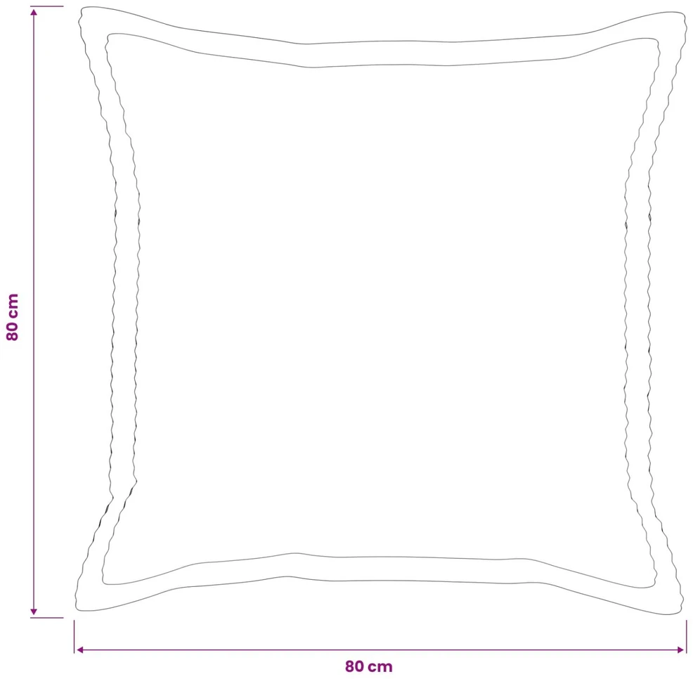 Pagalvėlės užvalkalas 6 vnt. HOUTEN Mėlyna 80 x 80 cm mančester