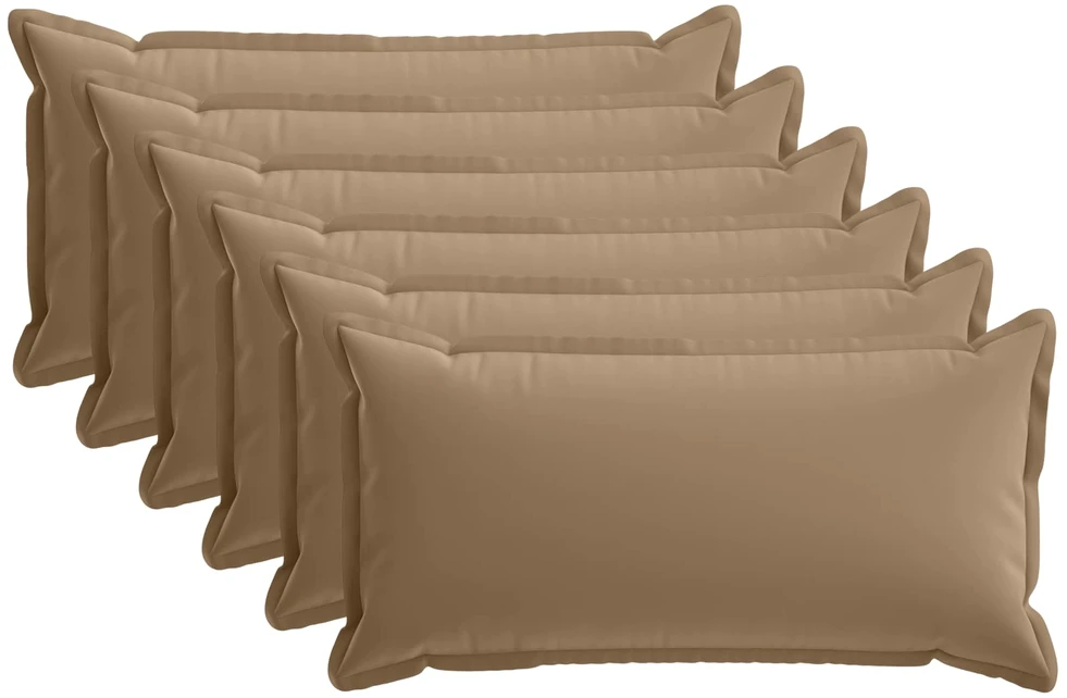 Pagalvėlės užvalkalas 6 vnt. HOUTEN Taupe 40 x 80 cm