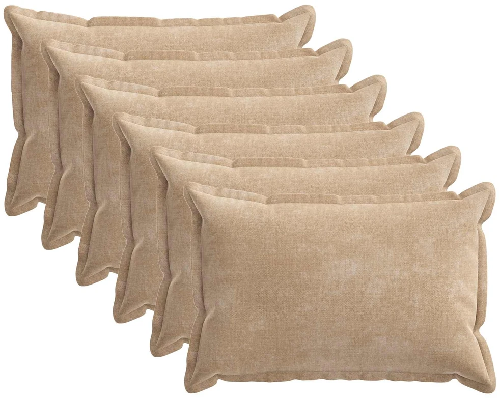 Pagalvėlės užvalkalas 6 vnt. HOUTEN Taupe 50 x 80 cm