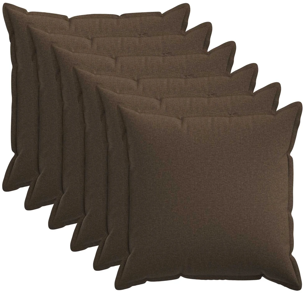 Pagalvėlės užvalkalas 6 vnt. HOUTEN Taupe 65 x 65 cm