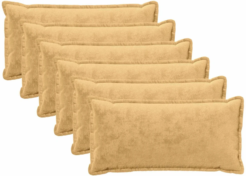 Pagalvėlės užvalkalas 6 vnt. HOUTEN Taupe 40 x 80 cm Flanelė