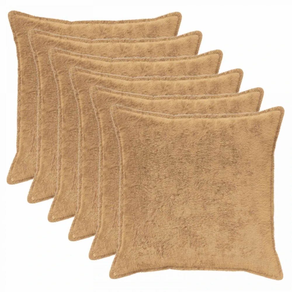 Pagalvėlės užvalkalas 6 vnt. HOUTEN Taupe 60 x 60 cm
