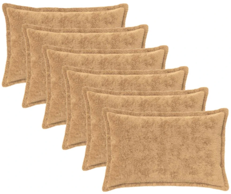 Pagalvėlės užvalkalas 6 vnt. HOUTEN Taupe 40 x 60 cm