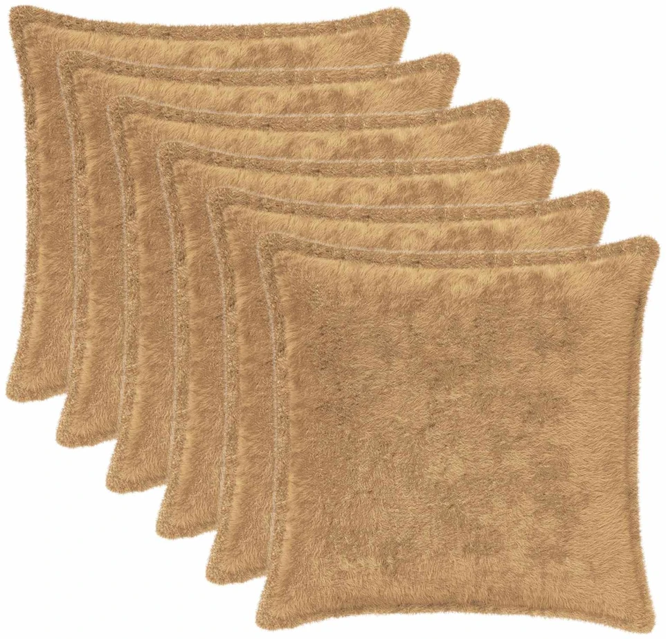 Pagalvėlės užvalkalas 6 vnt. HOUTEN Taupe 30 x 30 cm