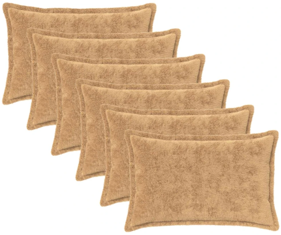 Pagalvėlės užvalkalas 6 vnt. HOUTEN Taupe 30 x 50 cm