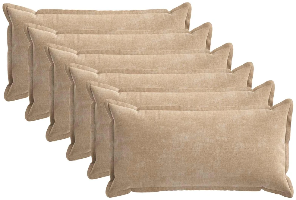 Pagalvėlės užvalkalas 6 vnt. HOUTEN Taupe 40 x 80 cm