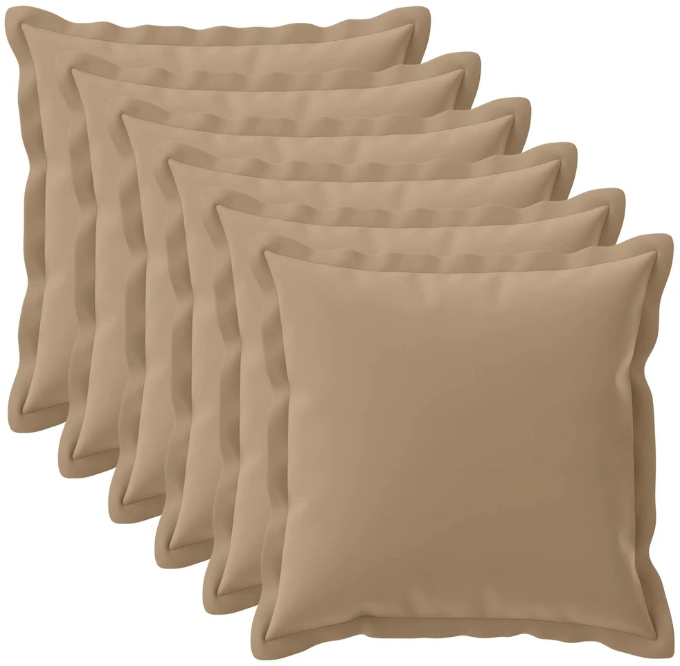 Pagalvėlės užvalkalas 6 vnt. HOUTEN Taupe 55 x 55 cm