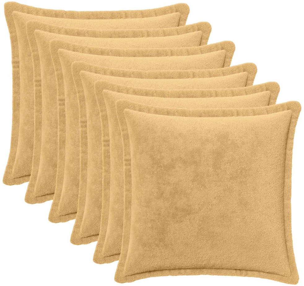 Pagalvėlės užvalkalas 6 vnt. HOUTEN Taupe 35 x 35 cm Flanelė