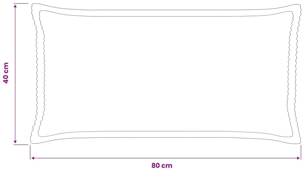 Pagalvėlės užvalkalas 6 vnt. HOUTEN Žalia 40 x 80 cm mančester