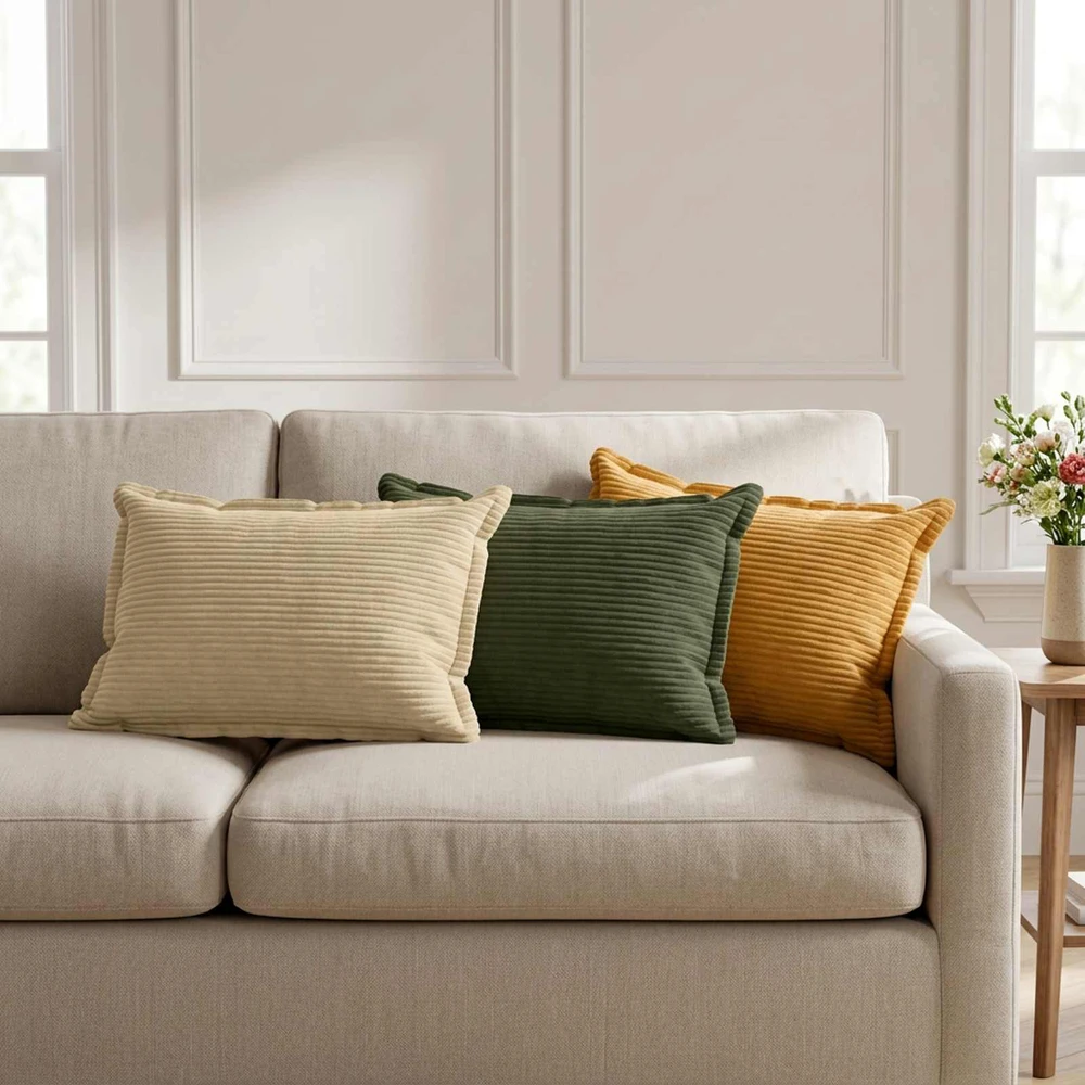 Pagalvėlės užvalkalas 6 vnt. HOUTEN Žalia 40 x 60 cm mančester