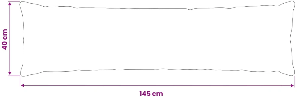 Pagalvėlės užvalkalas HEERLEN Antracito 40 x 145 cm Poliesteris