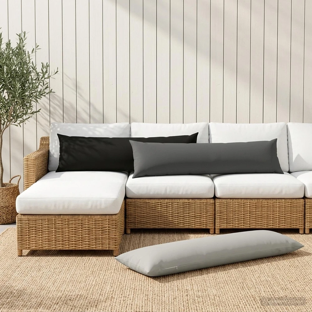 Pagalvėlės užvalkalas HEERLEN Antracito 40 x 145 cm Poliesteris