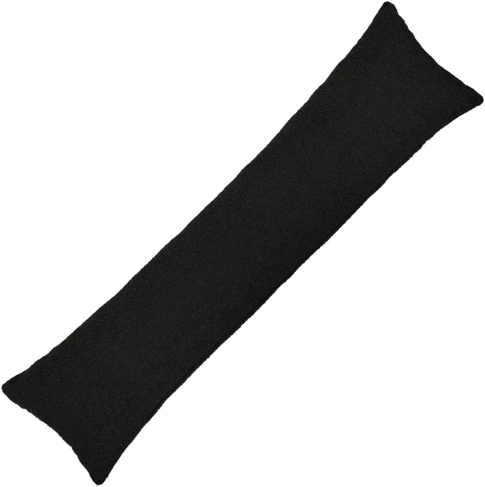 Pagalvėlės užvalkalas HEERLEN Juoda 40 x 145 cm Bouclé