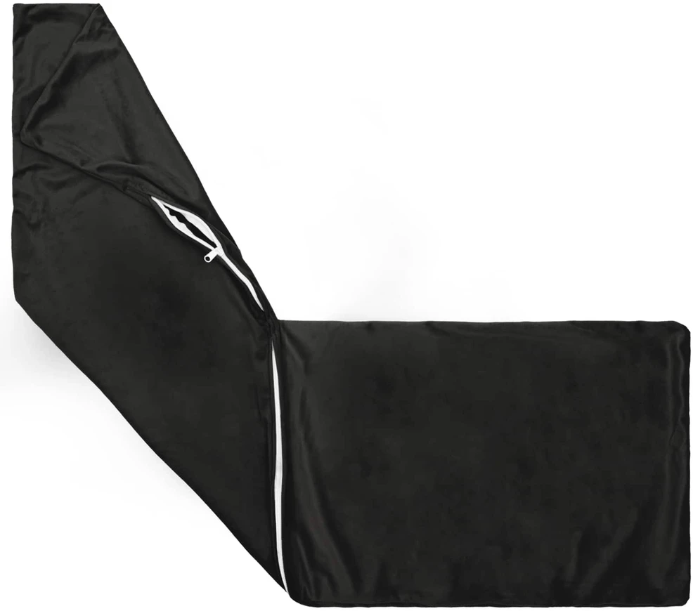 Pagalvėlės užvalkalas HEERLEN Juoda 40 x 145 cm Aksomas
