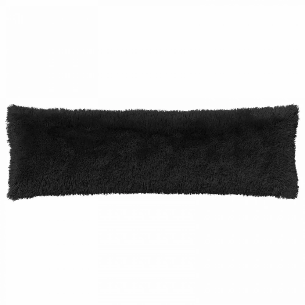 Pagalvėlės užvalkalas HEERLEN Juoda 40 x 145 cm PV pūkinis